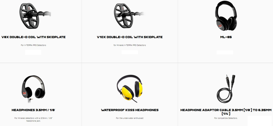 Minelab Exterra Pro Accessories